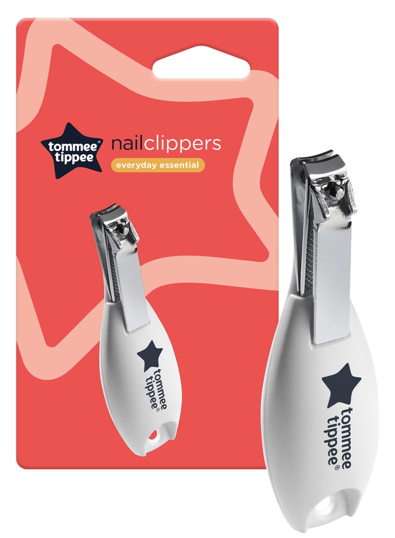 Tommee Tippee Baby Nail Clippers for Newborns – Safe Rounded Edge, Easy Grip Infant Nail Trimmer, Grooming Tool for Baby Fi